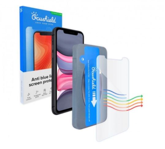 Ocushield • Tvrzené sklo s filtrem blue-light • iPhone 15  Pro (6.1