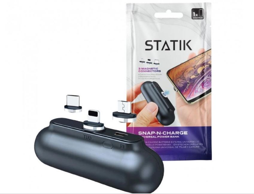 STATIK • Statik Snap-N-Charge magnetická powerbanka, 