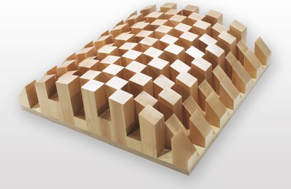 SONITUS • MASSIVE  Bigfusor  II Massive ( 60x60x18cm/0,36m2) NATUR -1ks /bal 