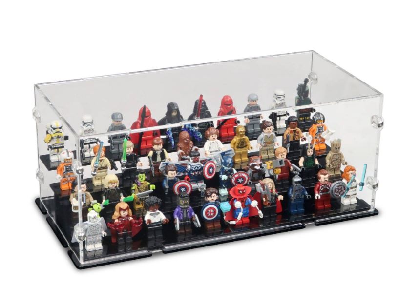IDISPLAYIT • Vitrína na LEGO®- MINIfigures  40x  - Black