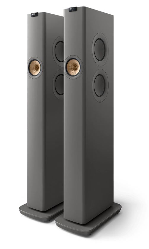 KEF LS60  Wireless • aktivní podlahový Hi-Fi systém  • titanium Grey