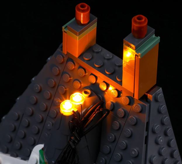 LIGHTAILING • 1x1 LED LEGO®- 2v1 bodové světlo - žlutá
