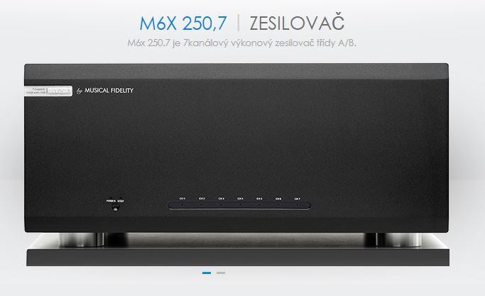 M.FIDELITY  • M6x 250.7 • zesilovač   - black