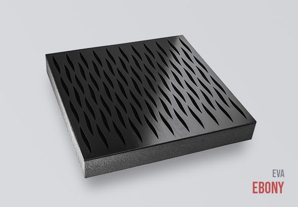 SONITUS • DECOSORBER Natur EVA 8 ( 60x60x8cm/2,16m2), Ebony - 6ks/bal 