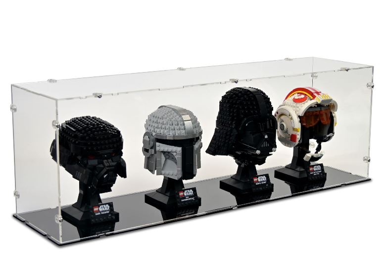 IDISPLAYIT • box na LEGO®- 4x vitrína s LEGO helmami