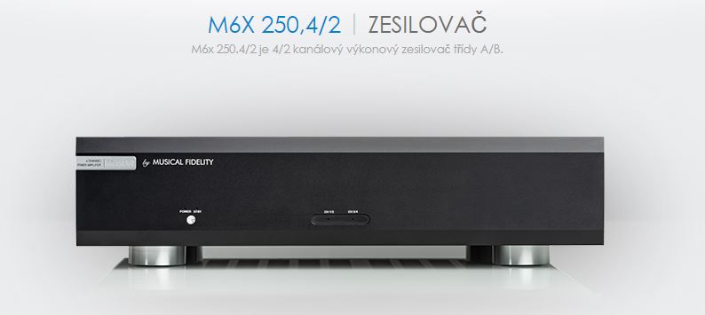 M.FIDELITY  • M6x 250.4/2 • zesilovač   - black