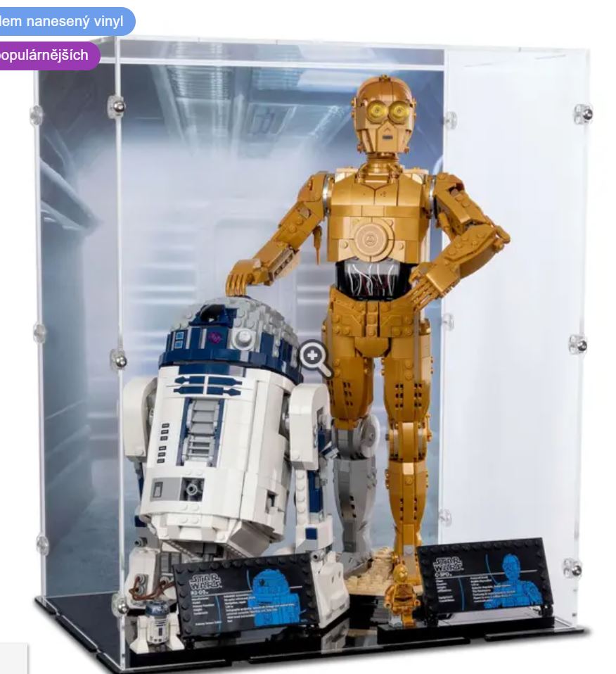 IDISPLAYIT • box na LEGO®- C-3PO & R2-D2 pro LEGO 75398/75379