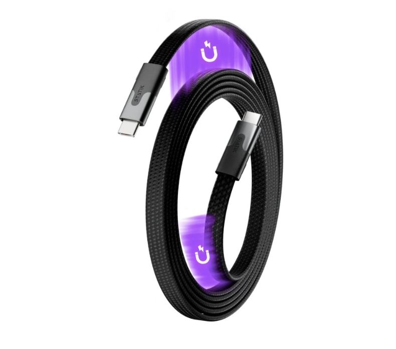 STATIK • MagStack SLIM, magnetický USB kabel, USB-A > USB-C, (1m)