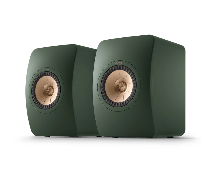 KEF LS50 META • MOSS GREEN • 2-pás.bass-reflexová policová reprosoustava 