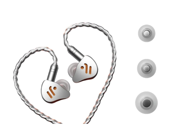 Fosi Audio • sluchátka s 10mm měničem - Stříbrná