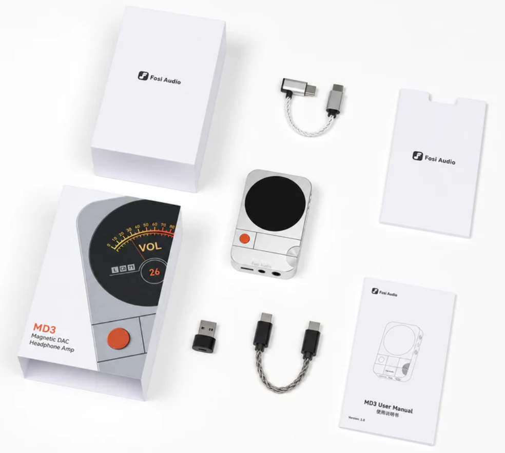Fosi Audio • MD3 MagDac - sluchátkový zesilovač - Silver