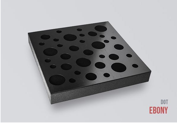 SONITUS • DECOSORBER_Natur DOT 8 ( 60x60x8cm/2,16m2), EBONY - 6ks/bal 