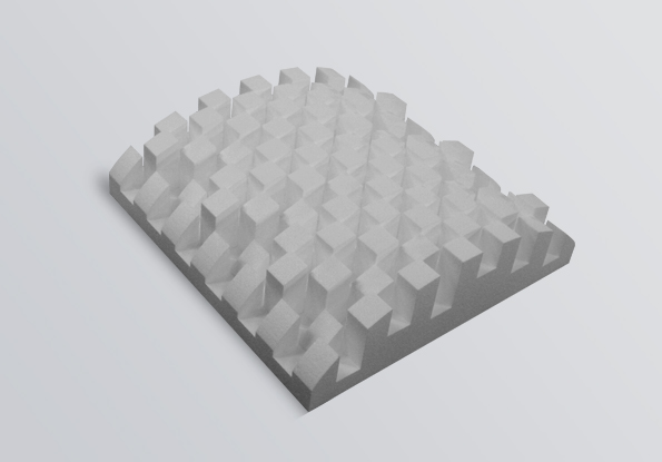 SONITUS • DIFFUSERS_Bigfusor II ( 60x60x16cm/1,08m2), WHITE -3ks /bal  