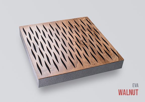 SONITUS • DECOSORBER Natur EVA 8 ( 60x60x8cm/2,16m2), WALNUT - 6ks/bal 