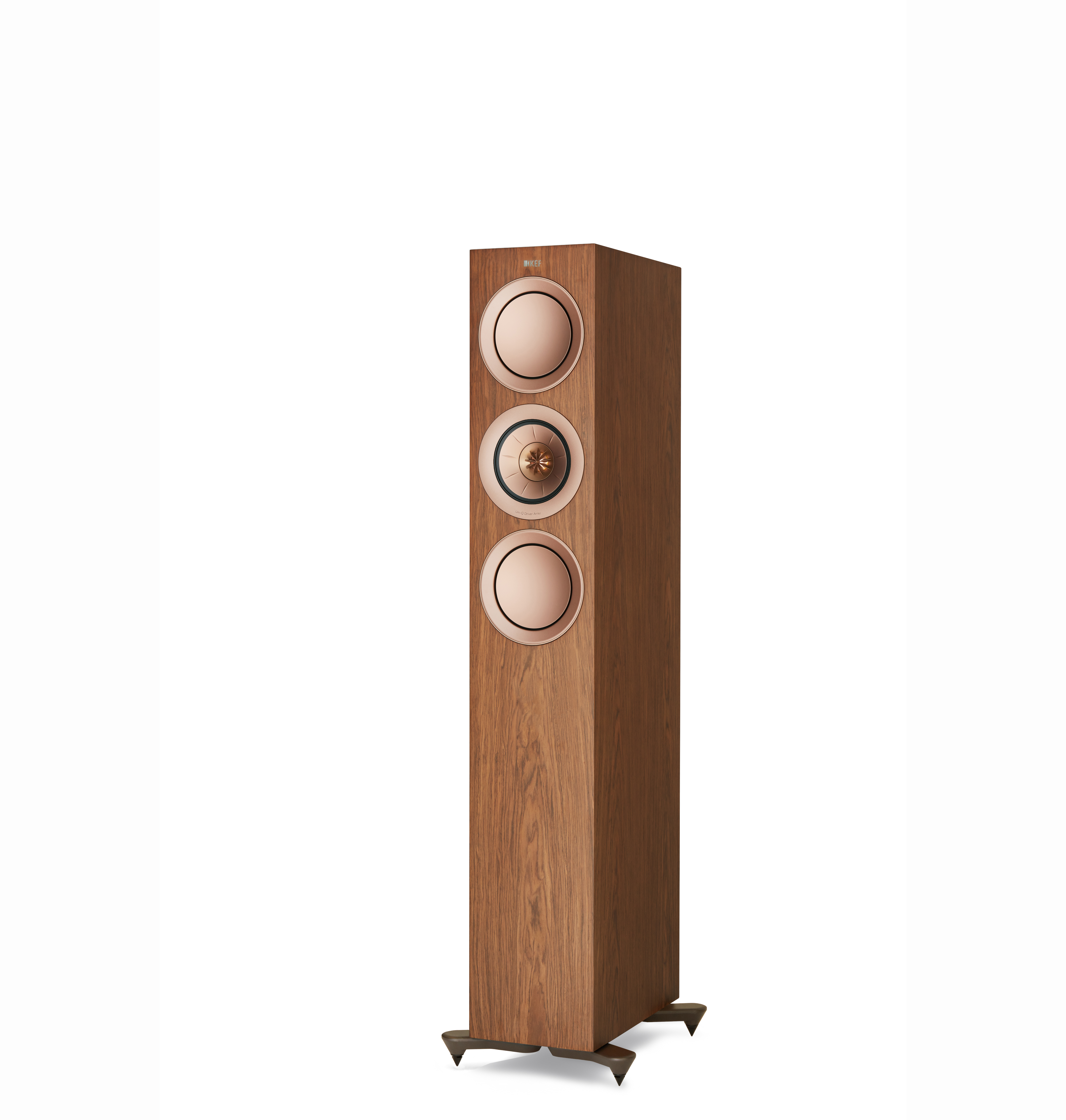 KEF • R5 META  • Walnut - podlahová reprosoustava • Walnut