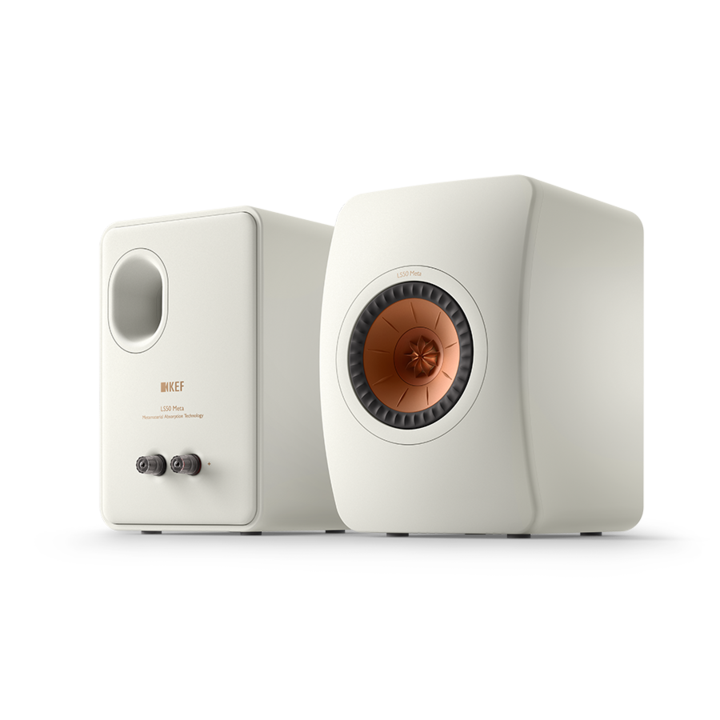 KEF LS50 META • 2-pás.bass-reflexová policová reprosoustava •  Minerál/White